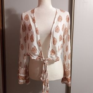 Bamboo Blonde 10 Wrap Bell Top